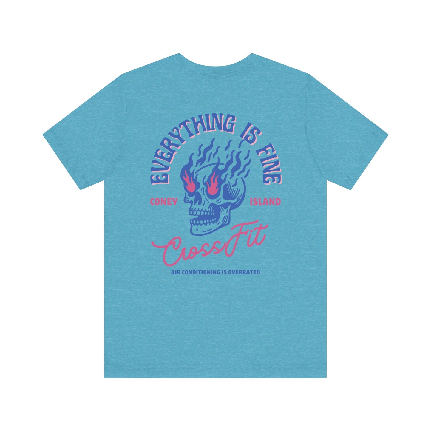 Everything is Fine - T-Shirt (Midnight Blue / Pink)