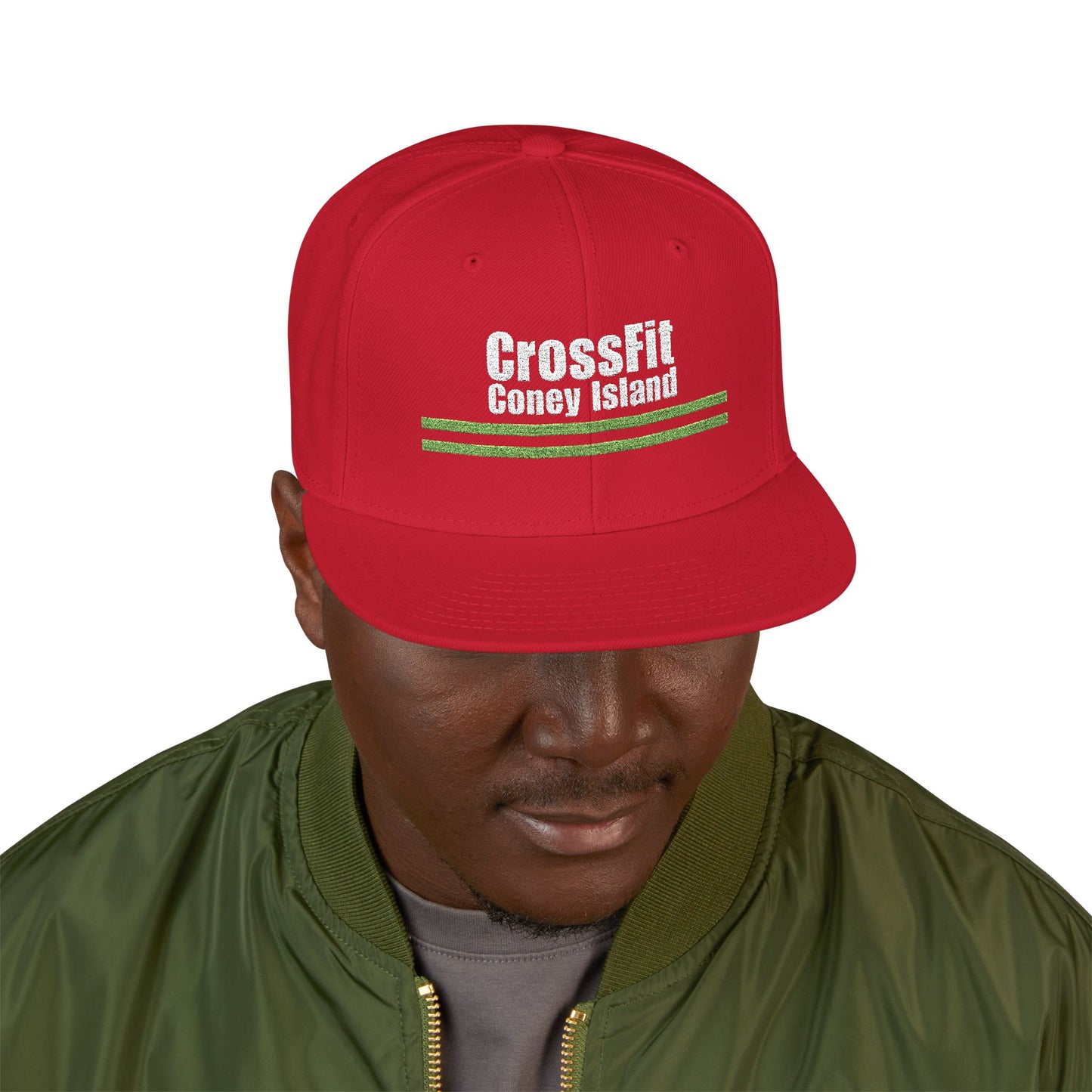 CFCI Stripes - Embroidered Snapback Hat — Adjustable Fitness Cap