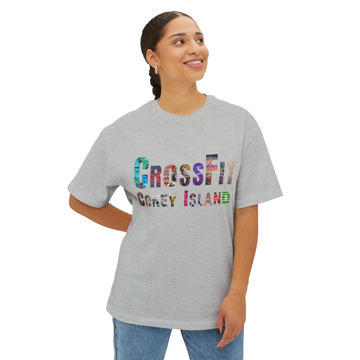 CrossFit Coney Island Graffiti - Unisex Oversized Boxy Tee