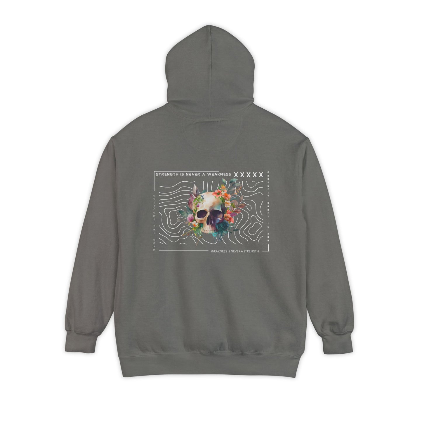 CFCI Stripes / Strength is Never A Weakness - Skull & Flowers - Hoodie