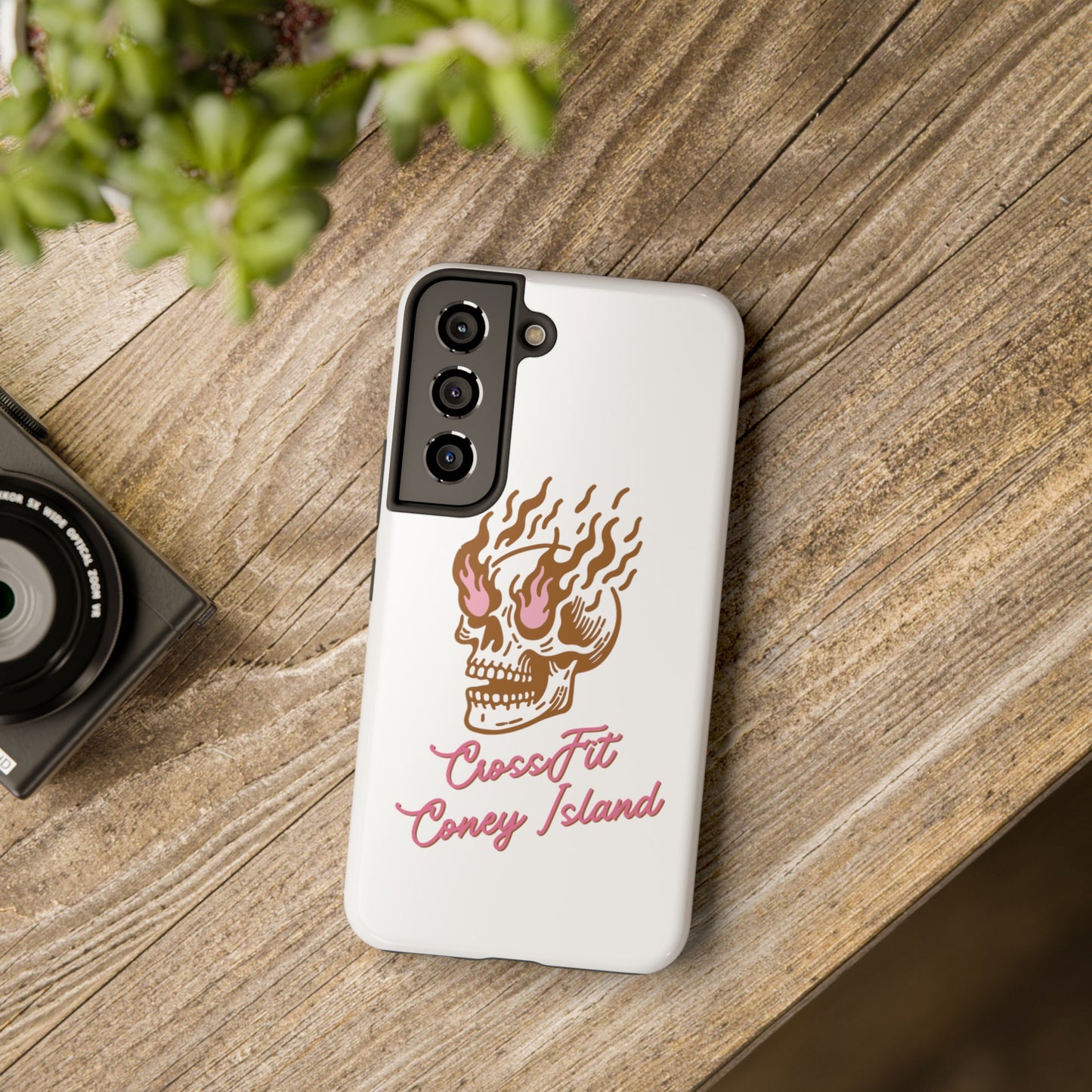 Skull on Fire - Phone Cases