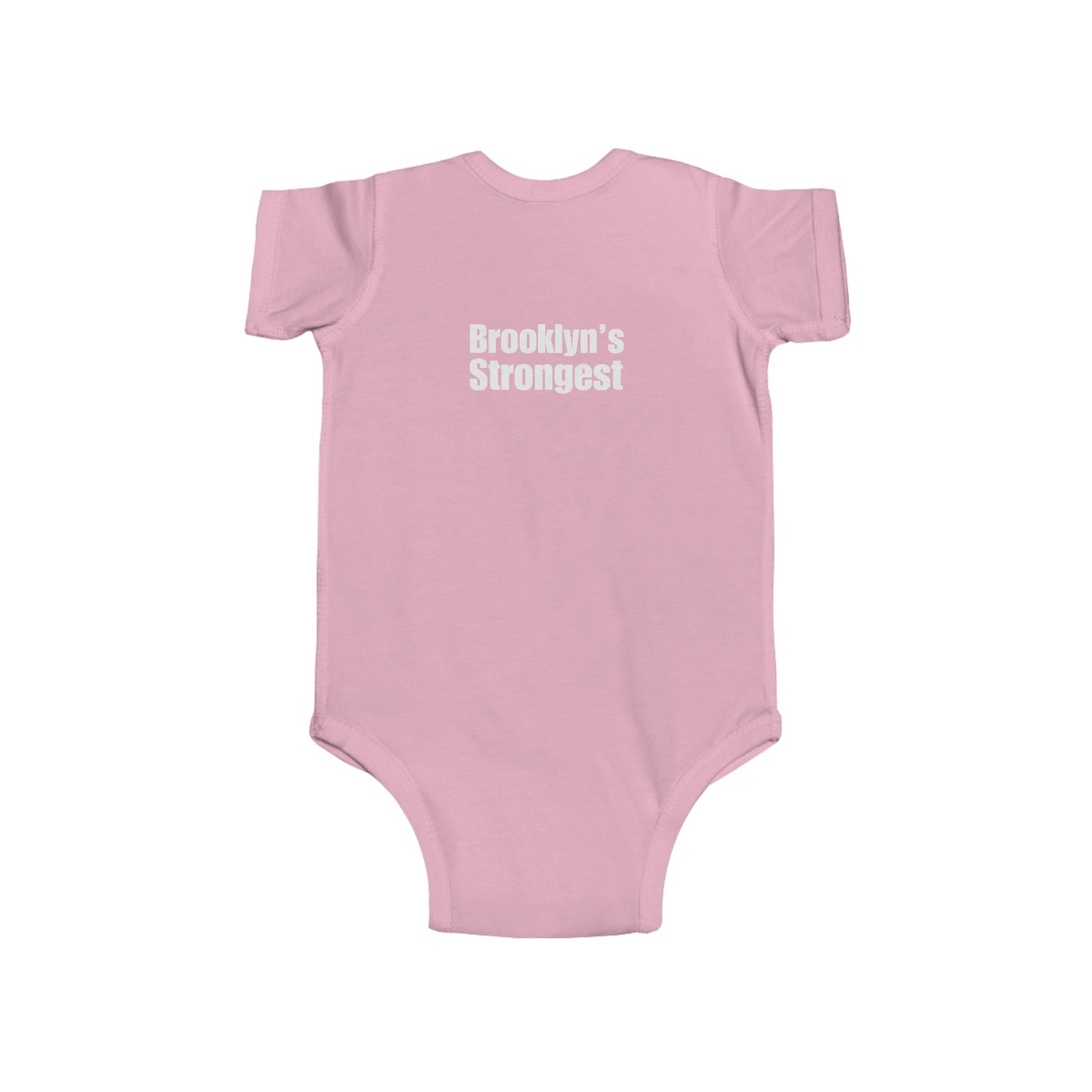 Strong Baby! Joker + Barbells + Brooklyn's Strongest - Infant Fine Jersey Bodysuit