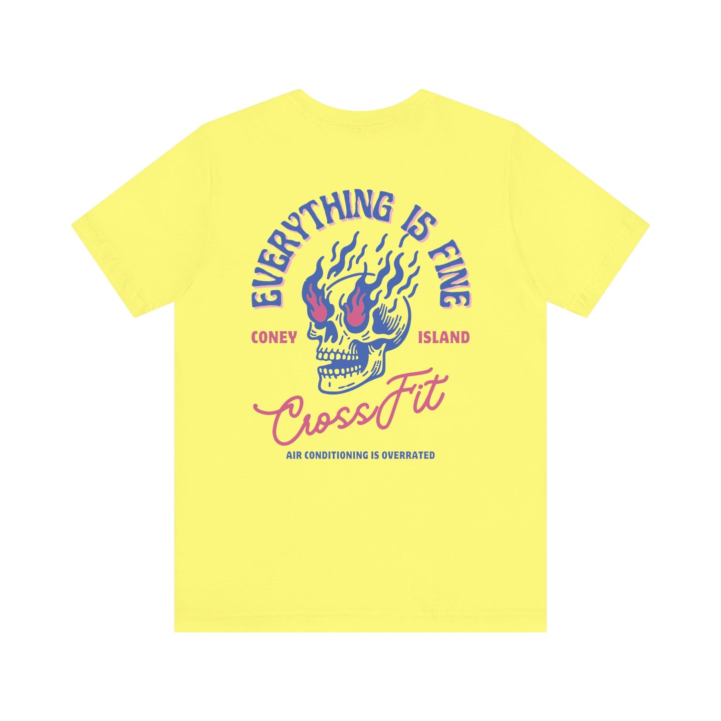 Everything is Fine - T-Shirt (Midnight Blue / Pink)