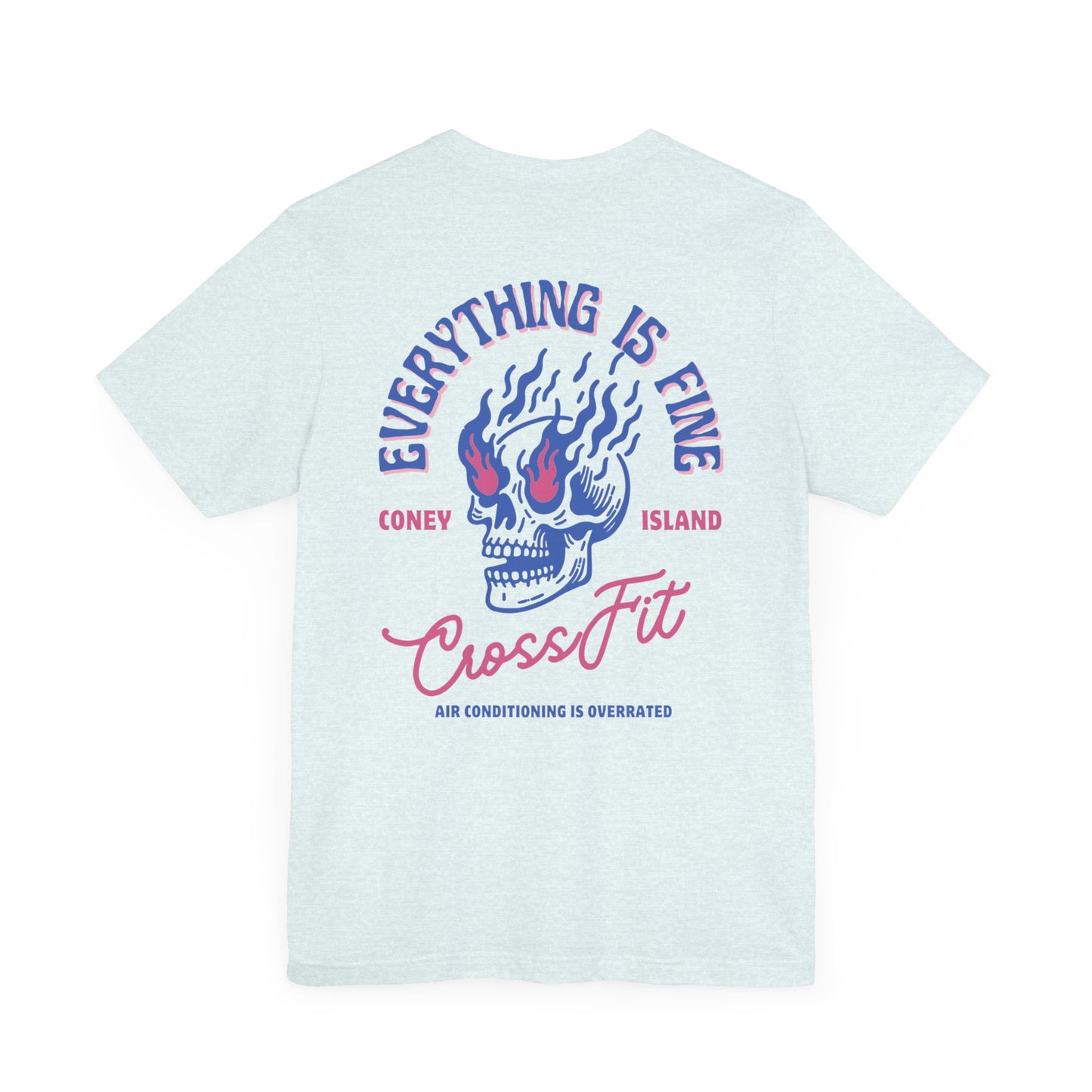 Everything is Fine - T-Shirt (Midnight Blue / Pink)