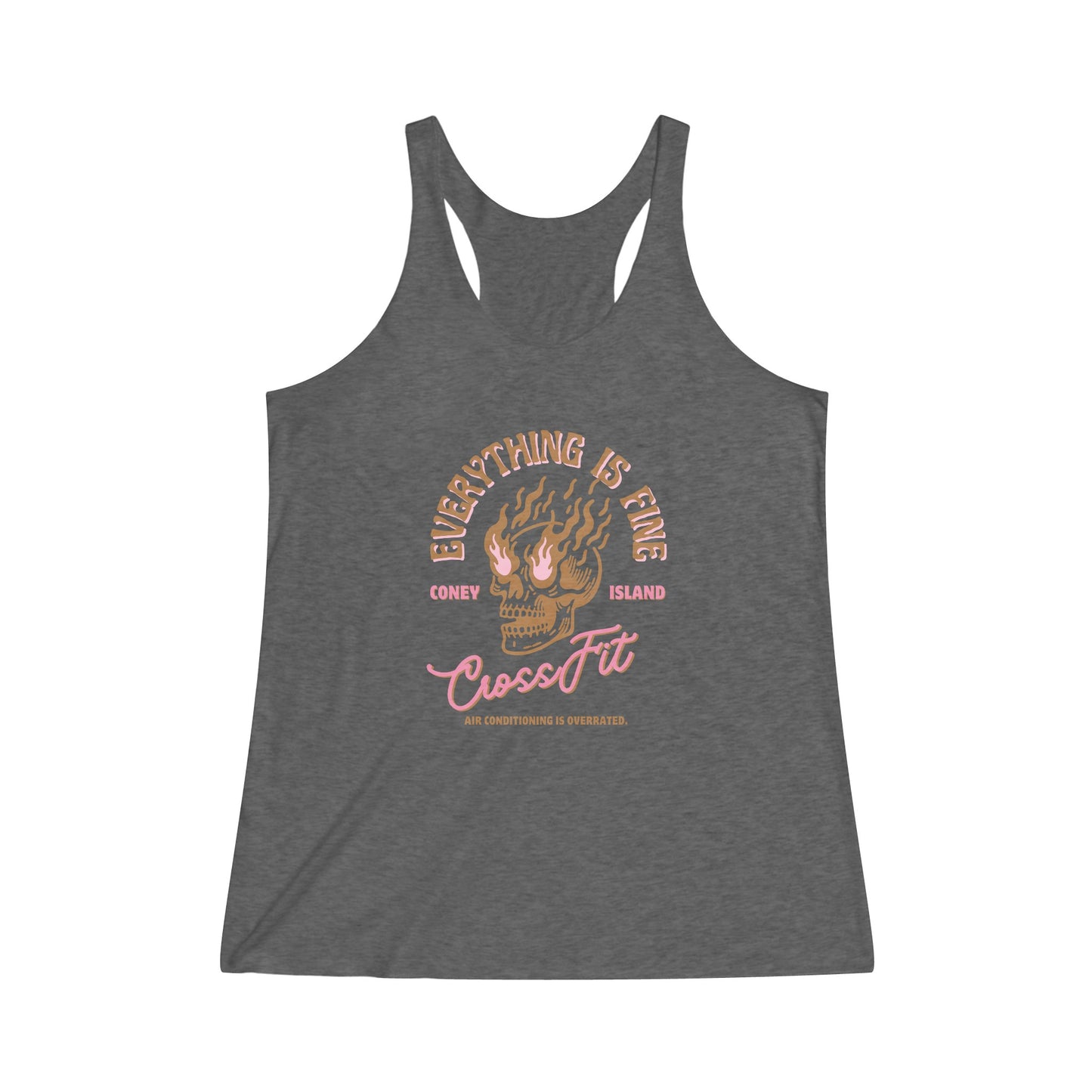 Everything is Fine - Women's Tri-Blend Racerback Tank