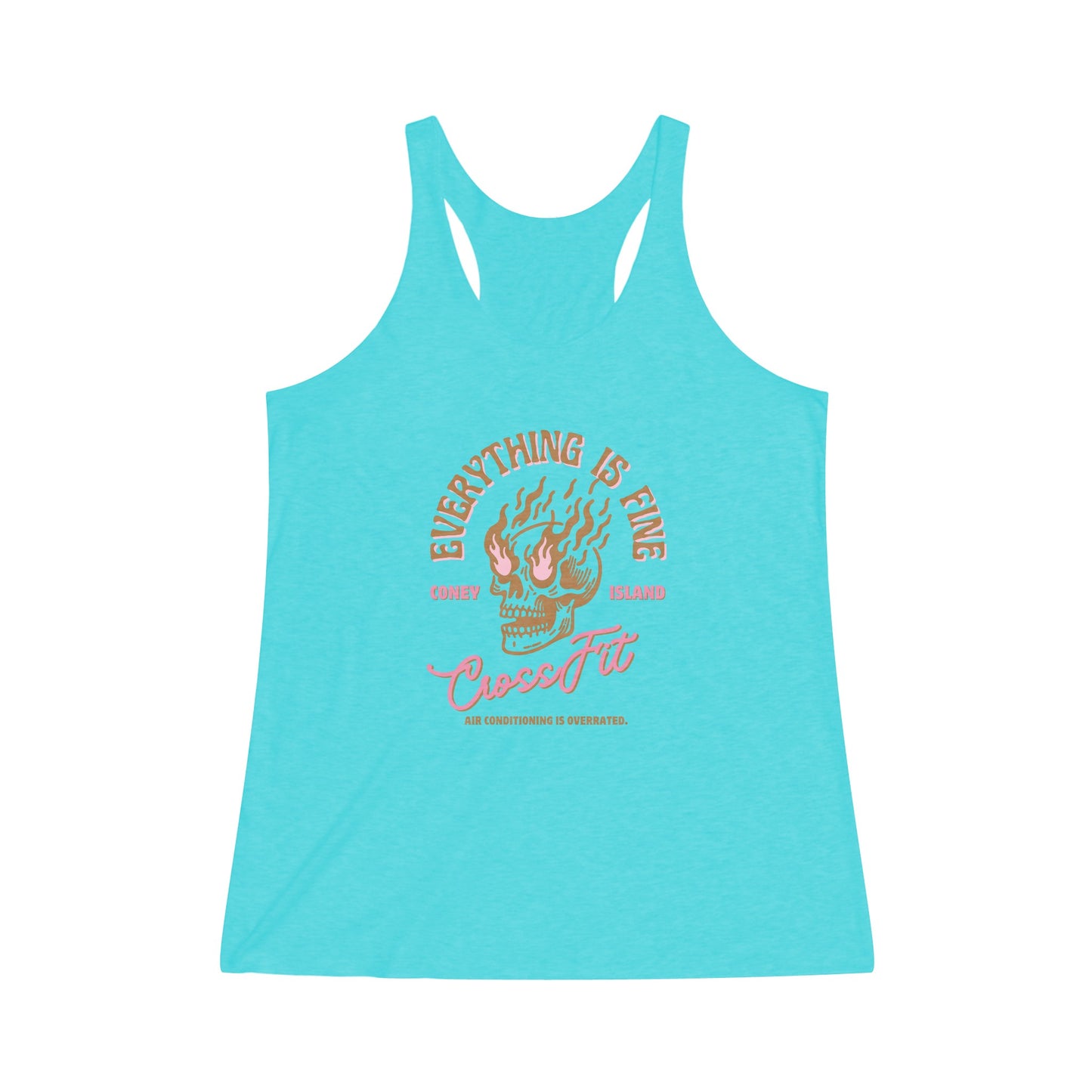 Everything is Fine - Women's Tri-Blend Racerback Tank