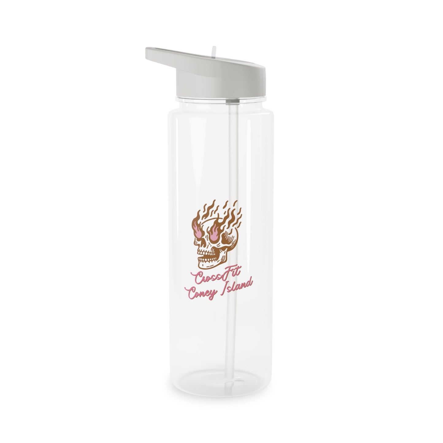 Everything is Fine Skull on Fire - Tritan Water Bottle