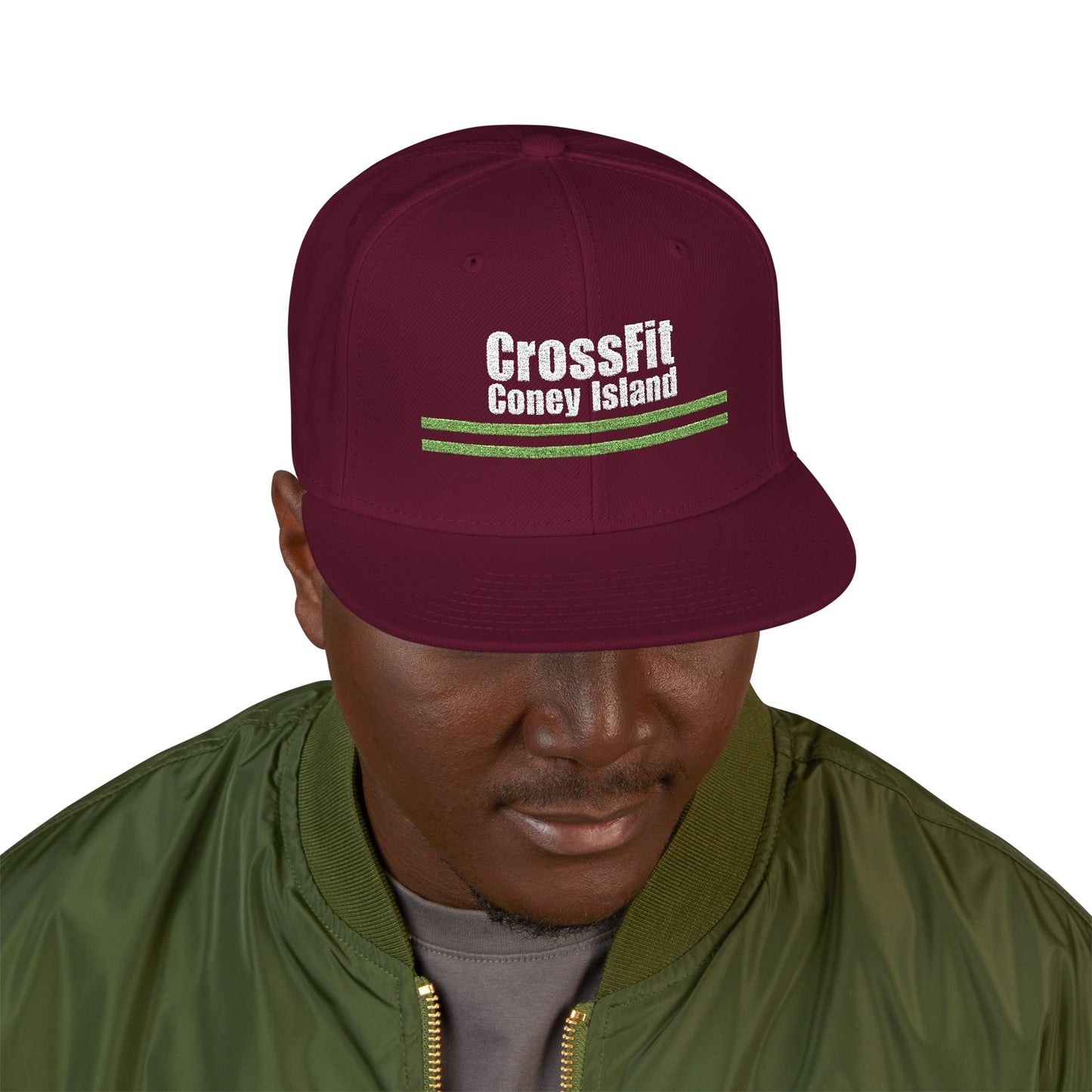 CFCI Stripes - Embroidered Snapback Hat — Adjustable Fitness Cap