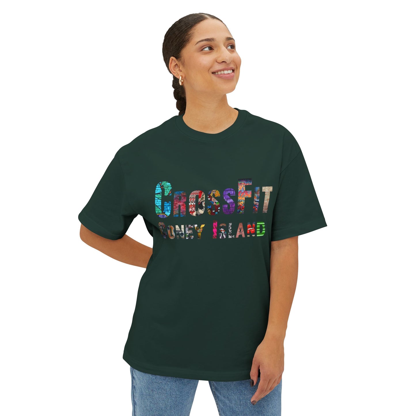 CrossFit Coney Island Graffiti - Unisex Oversized Boxy Tee