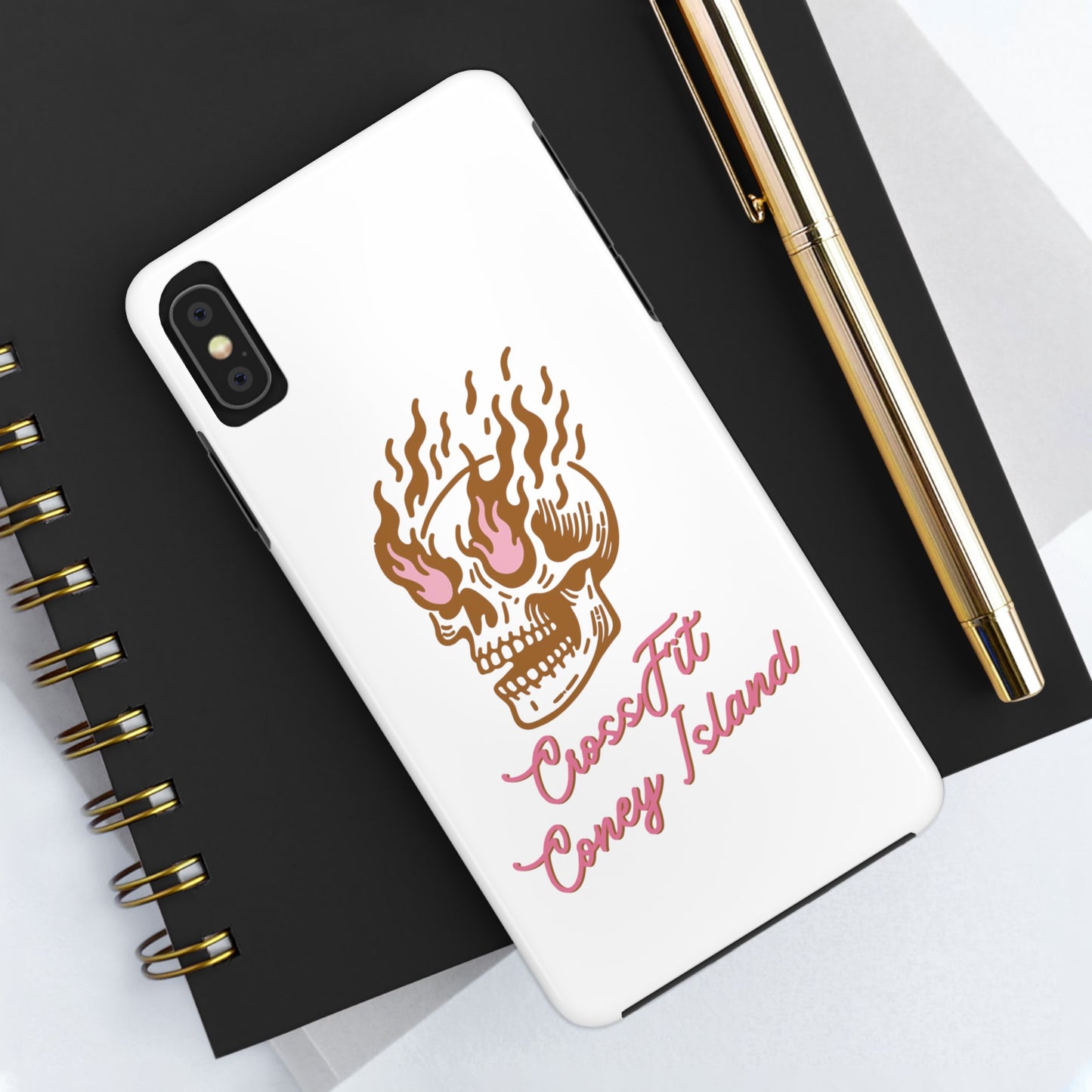 Skull on Fire - Phone Cases