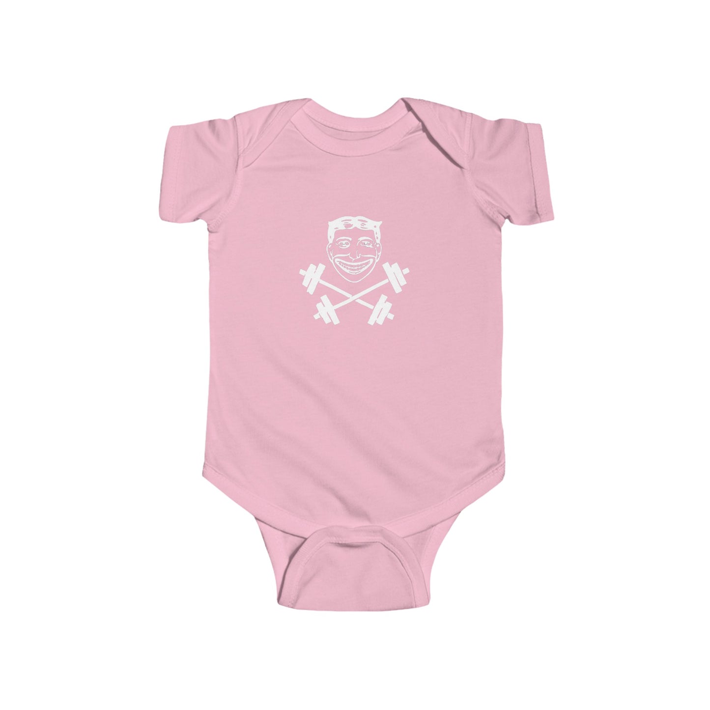 Strong Baby! Joker + Barbells + Brooklyn's Strongest - Infant Fine Jersey Bodysuit