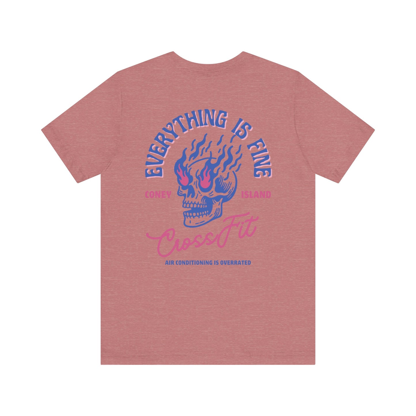 Everything is Fine - T-Shirt (Midnight Blue / Pink)