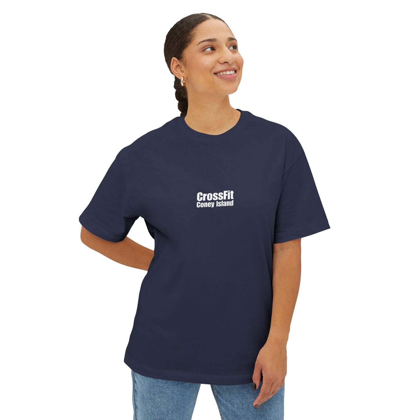 CrossFit Coney Island - Strength is Never a Weakness -  Unisex Oversized Boxy Tee