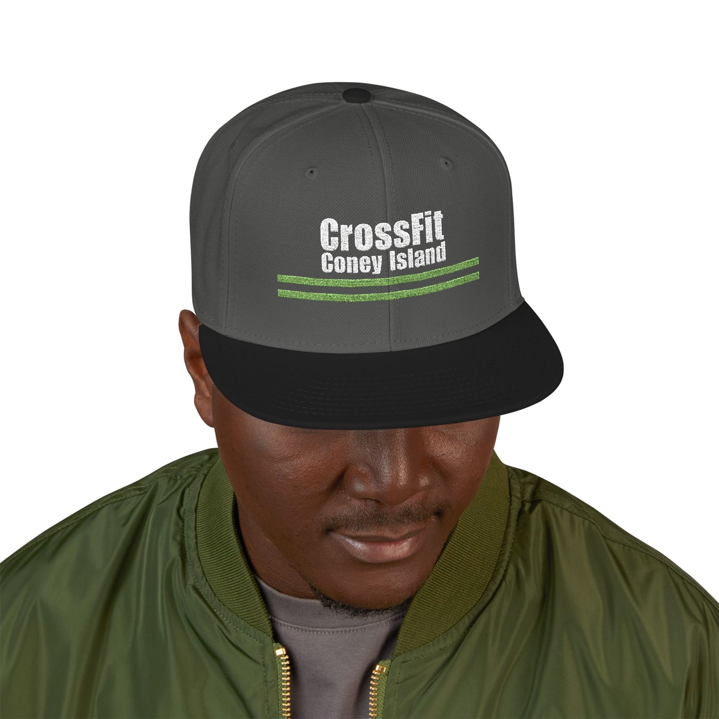 CFCI Stripes - Embroidered Snapback Hat — Adjustable Fitness Cap
