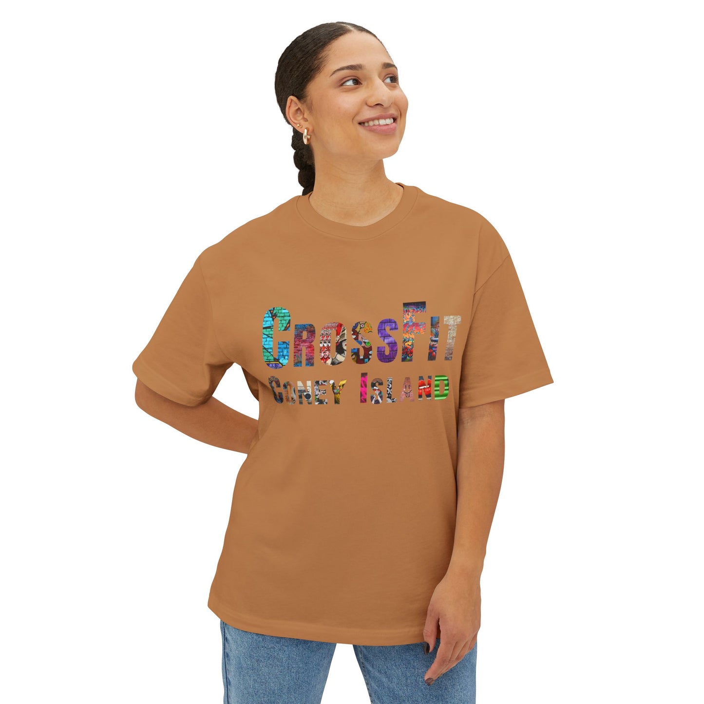 CrossFit Coney Island Graffiti - Unisex Oversized Boxy Tee