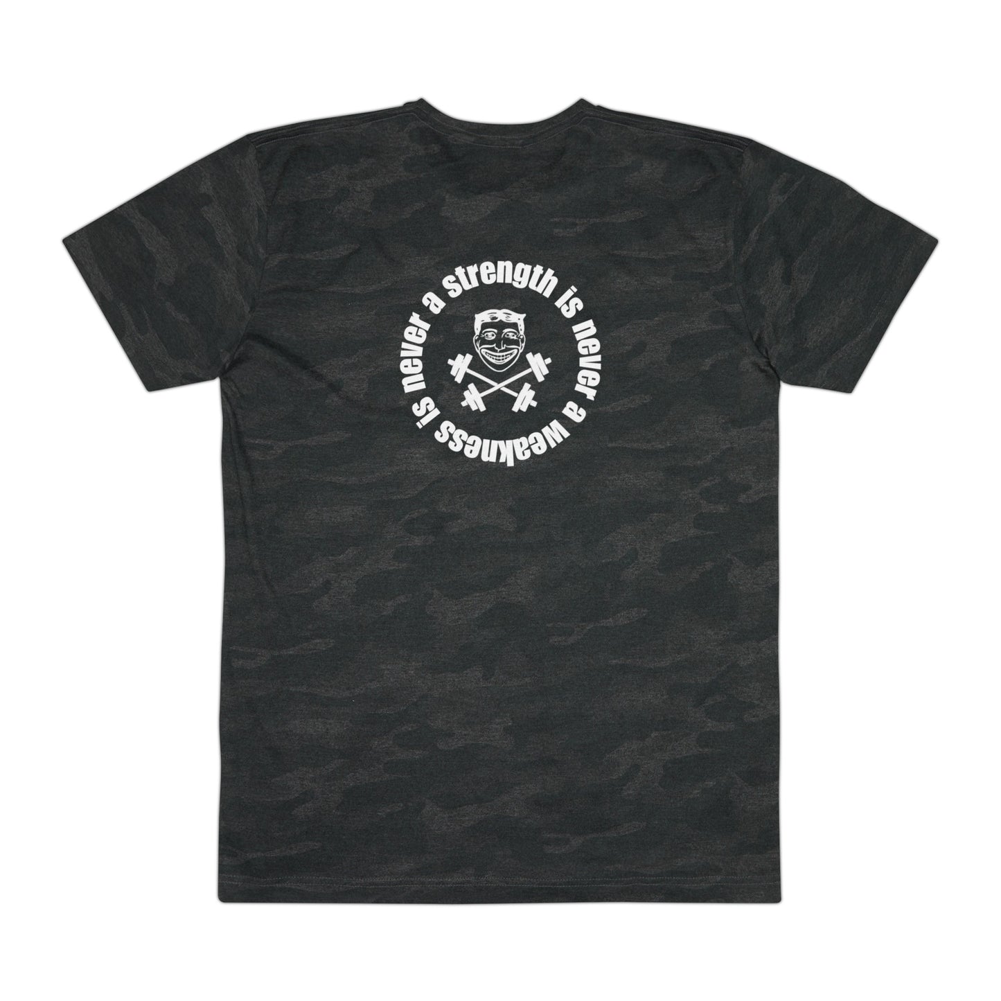 Strength is Never a Weakness - CFCI on Pocket - Men's Fine Jersey Tee