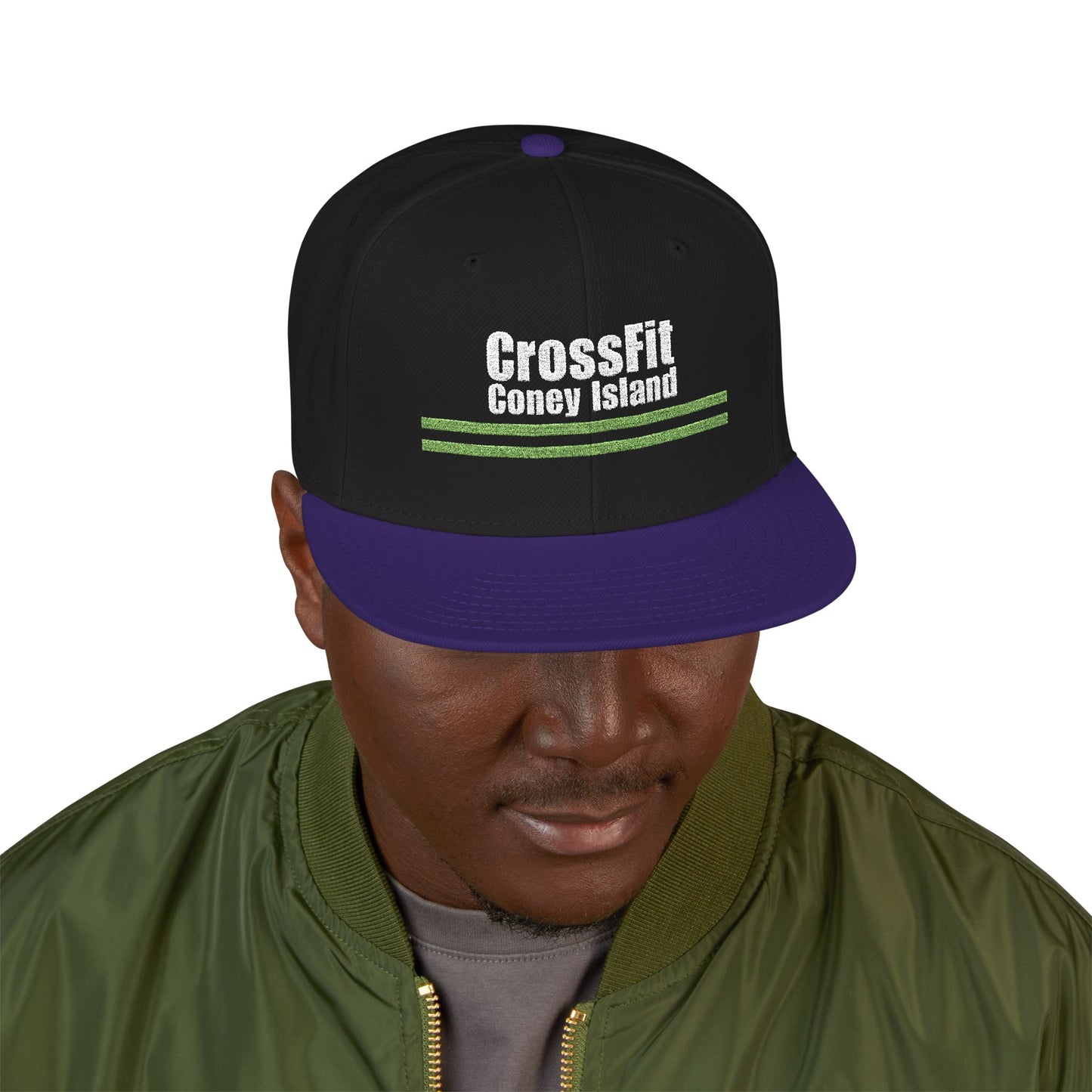 CFCI Stripes - Embroidered Snapback Hat — Adjustable Fitness Cap