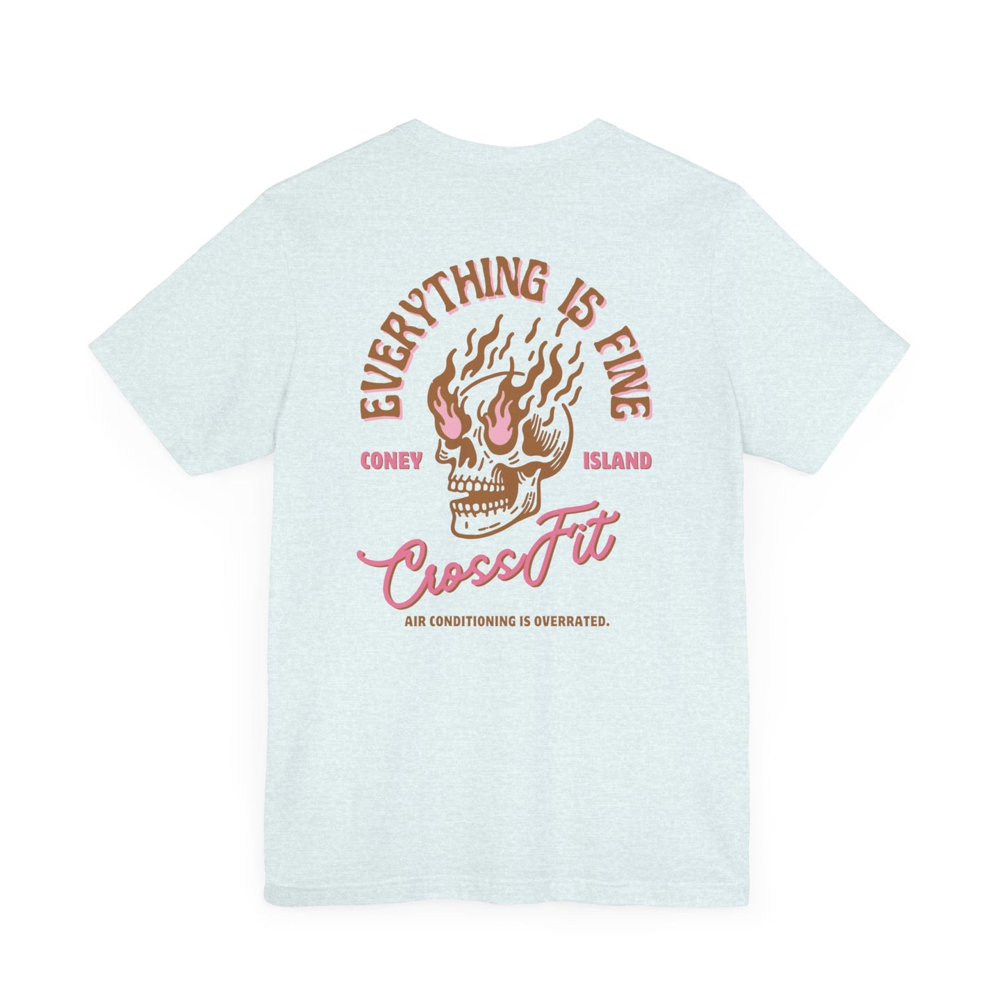 Everything is Fine - T-shirt (Sand and Pink)