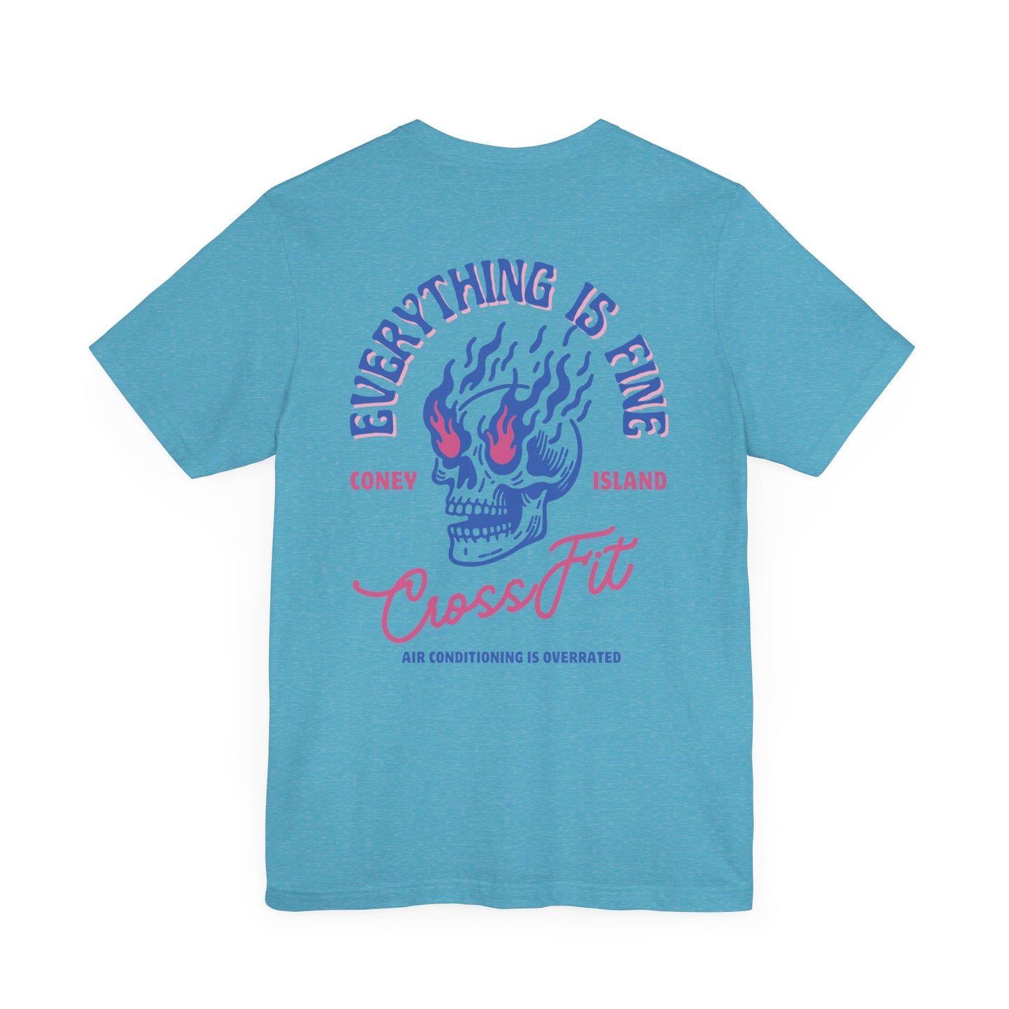 Everything is Fine - T-Shirt (Midnight Blue / Pink)