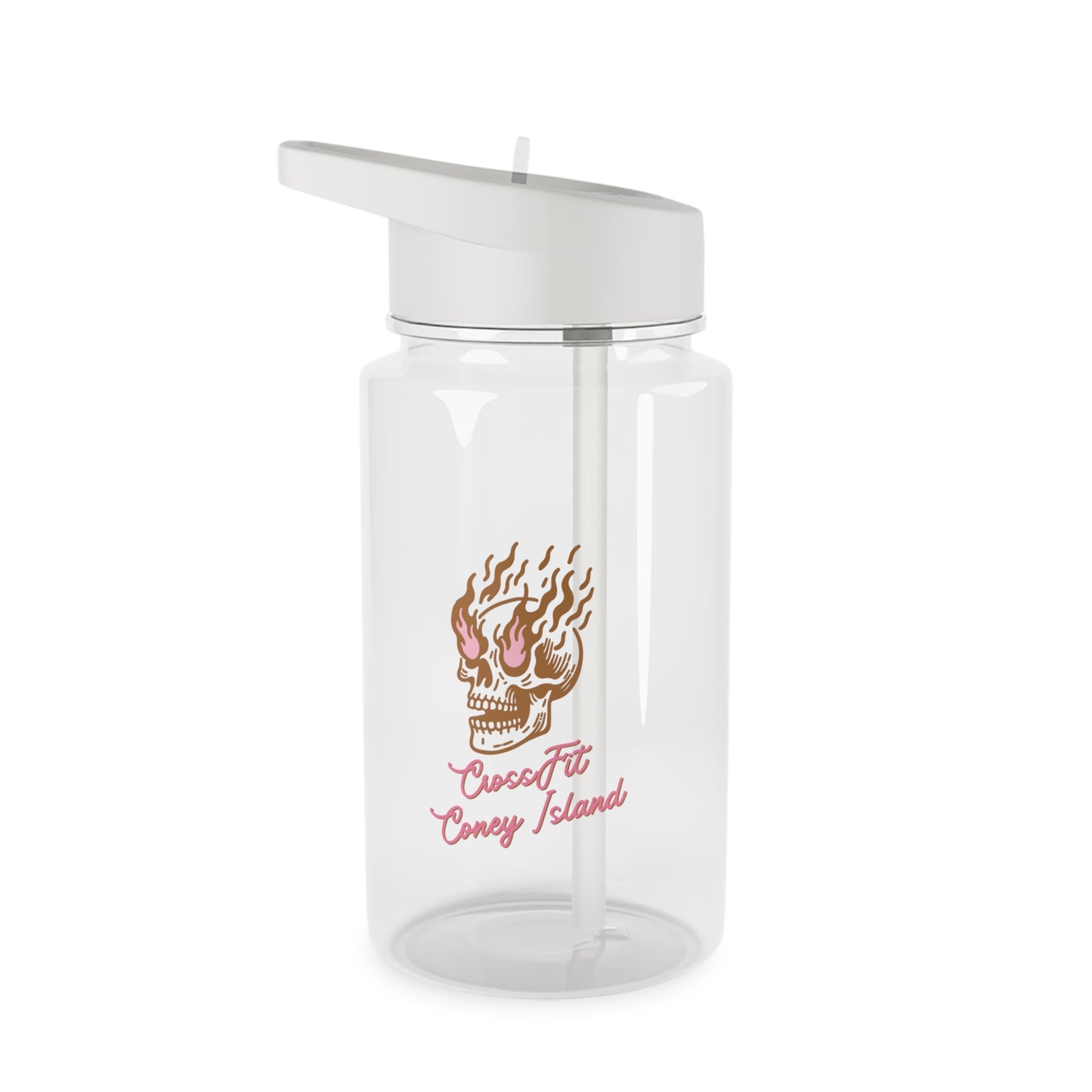 Everything is Fine Skull on Fire - Tritan Water Bottle