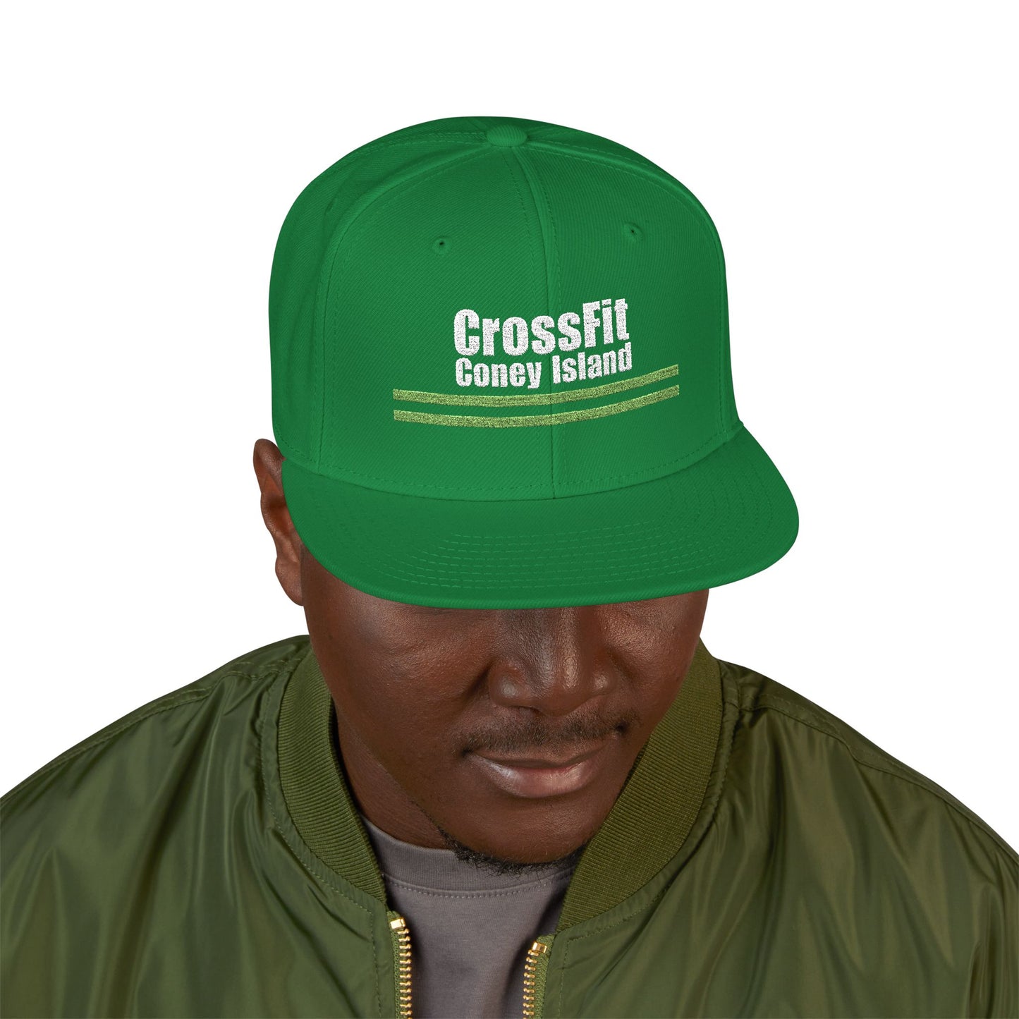 CFCI Stripes - Embroidered Snapback Hat — Adjustable Fitness Cap