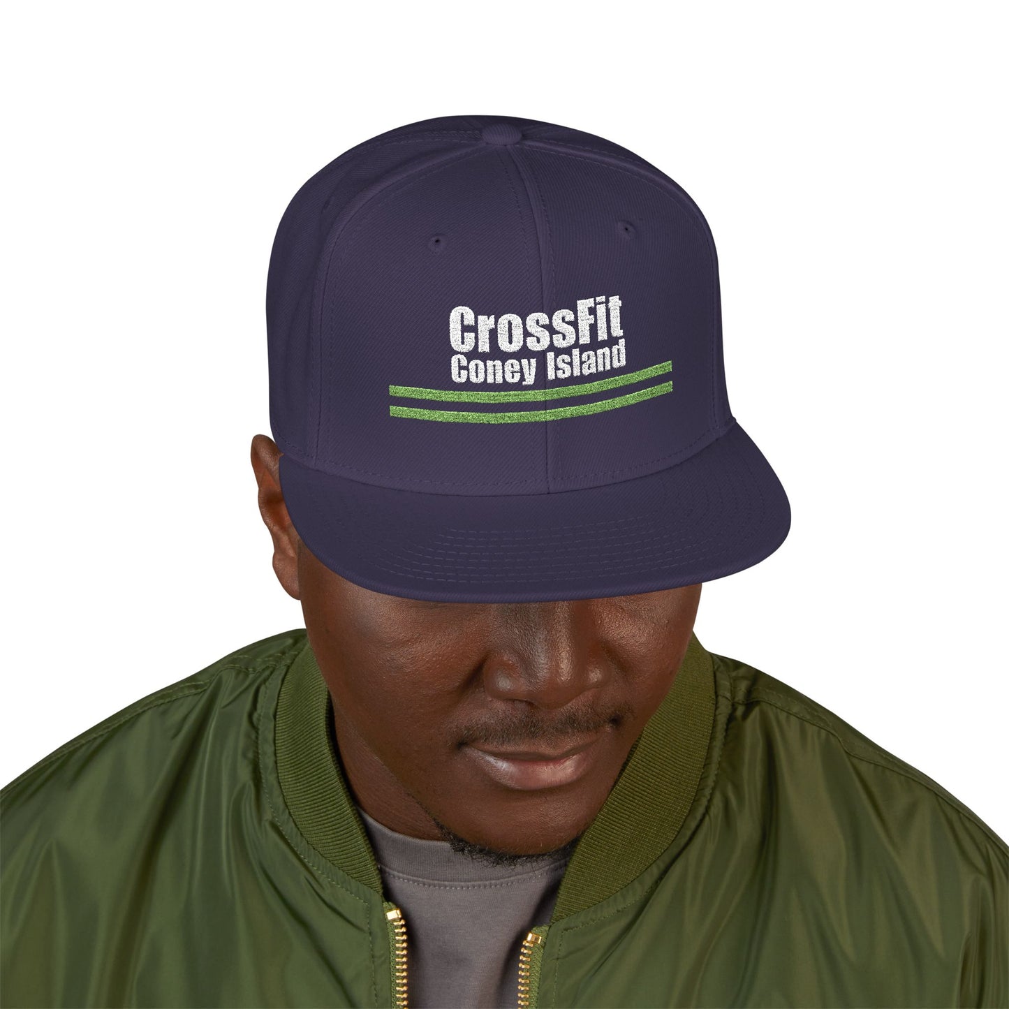 CFCI Stripes - Embroidered Snapback Hat — Adjustable Fitness Cap