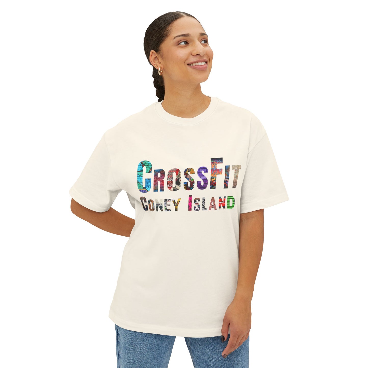 CrossFit Coney Island Graffiti - Unisex Oversized Boxy Tee