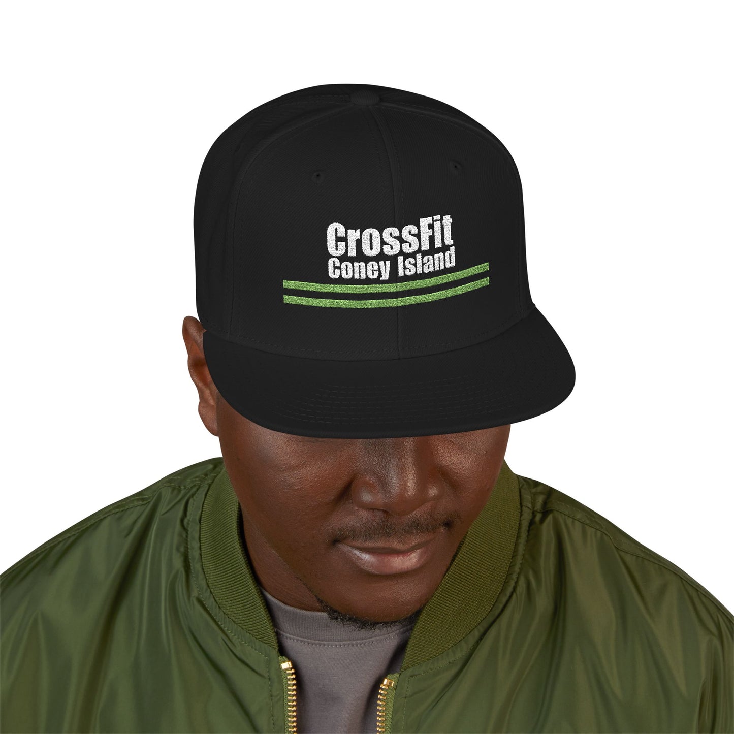 CFCI Stripes - Embroidered Snapback Hat — Adjustable Fitness Cap
