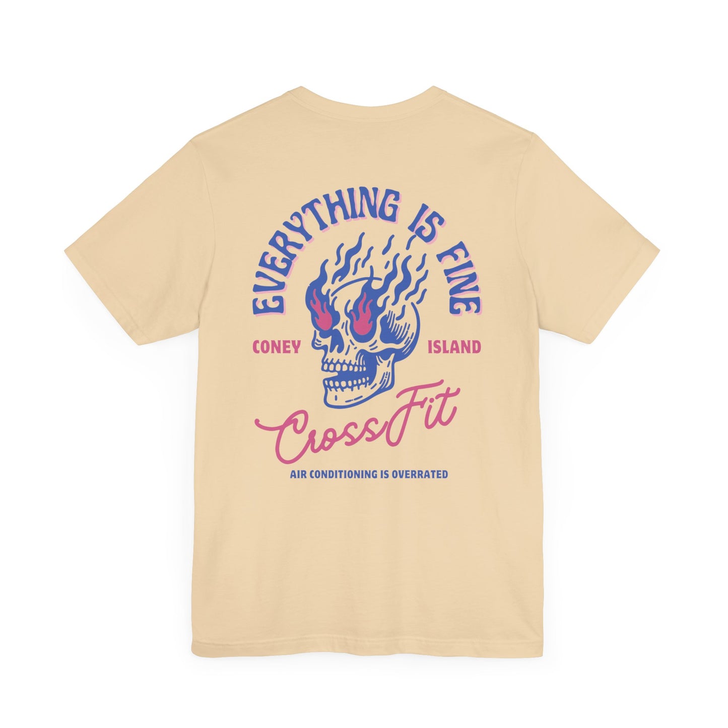 Everything is Fine - T-Shirt (Midnight Blue / Pink)