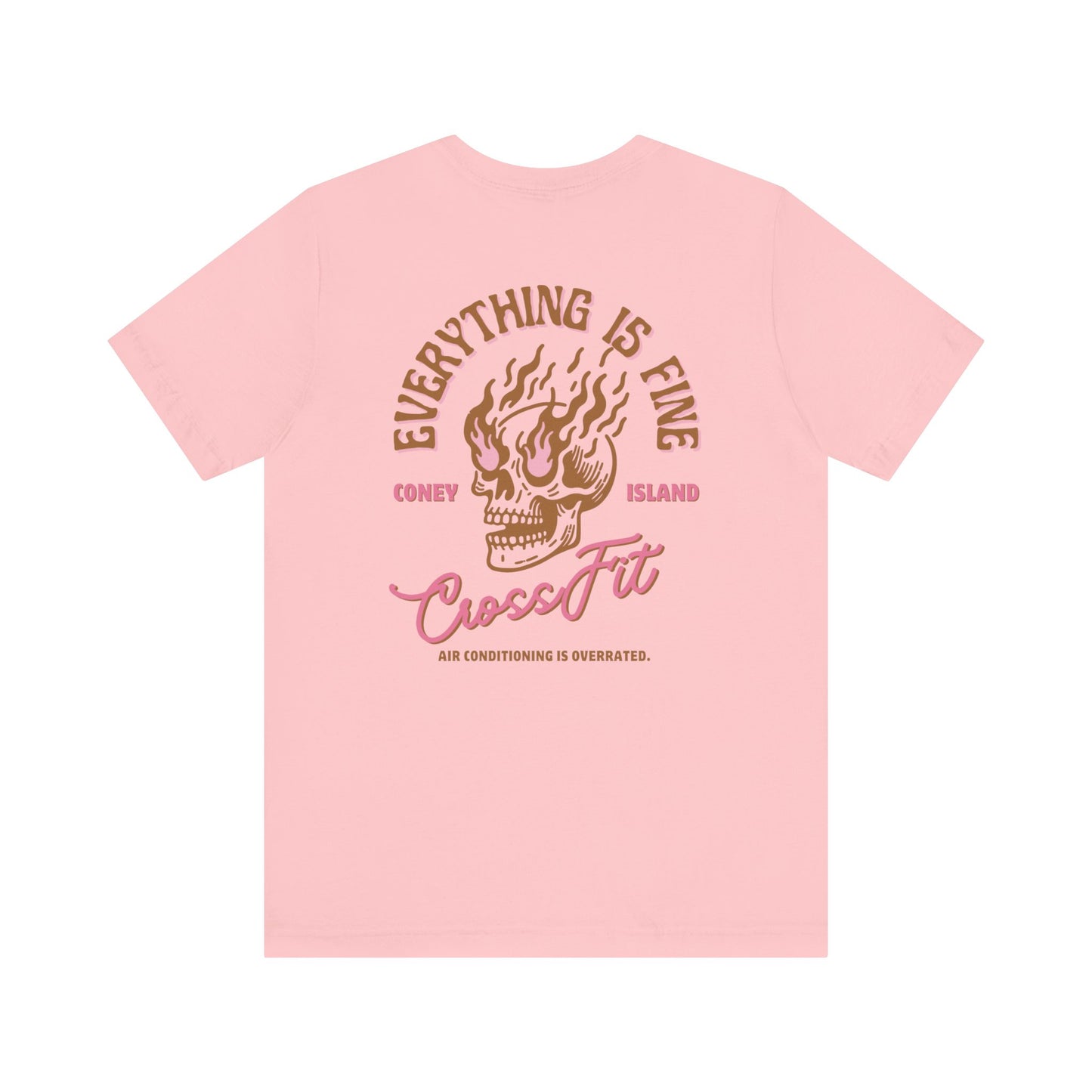 Everything is Fine - T-shirt (Sand and Pink)