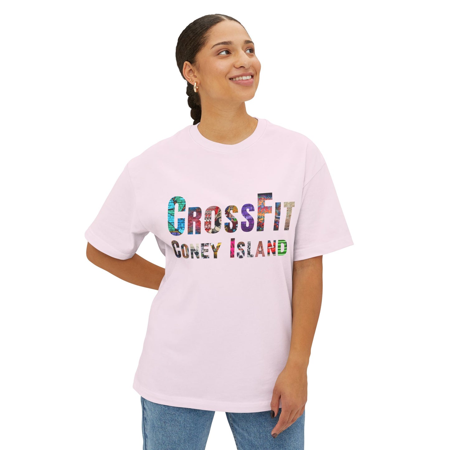 CrossFit Coney Island Graffiti - Unisex Oversized Boxy Tee