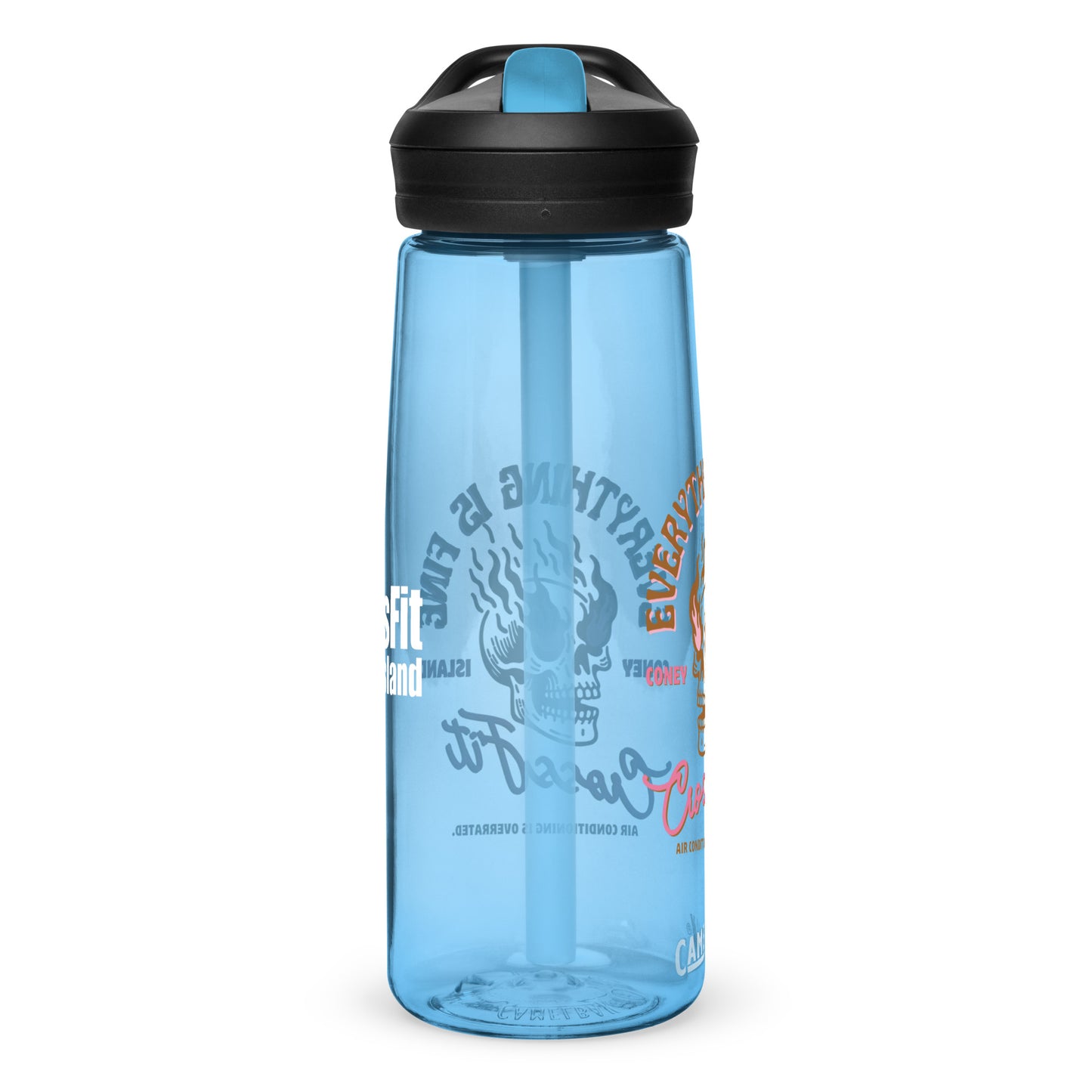 Everything Is Fine - Skull On Fire - CamelBak Sports water bottle