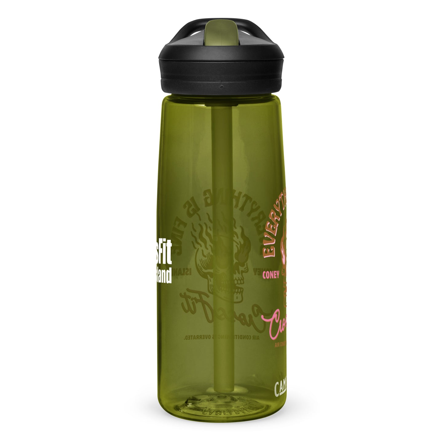 Everything Is Fine - Skull On Fire - CamelBak Sports water bottle